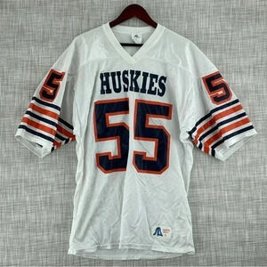 Vintage huskies football jersey sports bell tag Mens Size L 1256